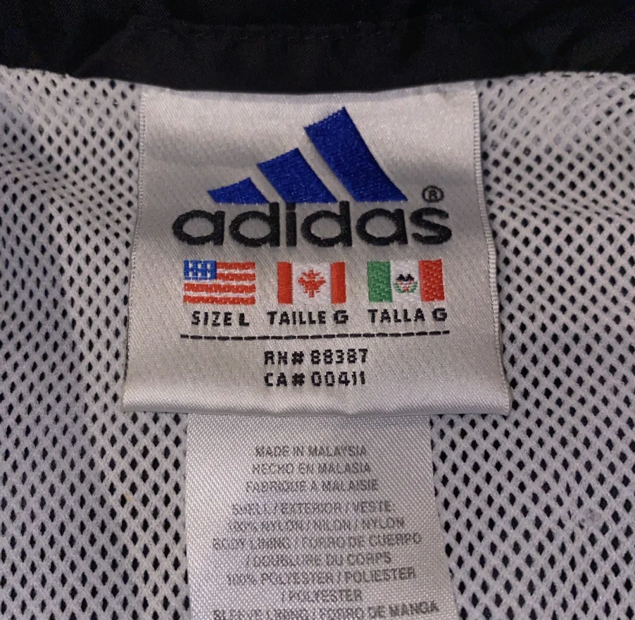 Adidas 1995 Snap Windbreaker Jacket X-Games Staff VTG Large Mens size L - Image 6