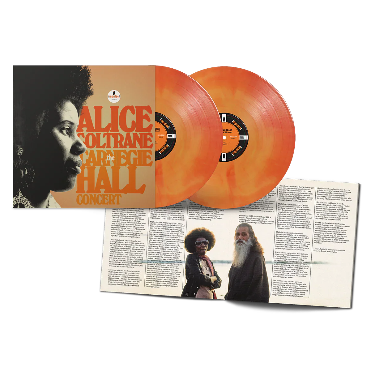 Alice Coltrane The Carnegie Hall Concert (Limited Edition, Opaque Galaxy Orange Colored Vinyl) (2 Lp's) - Image 3