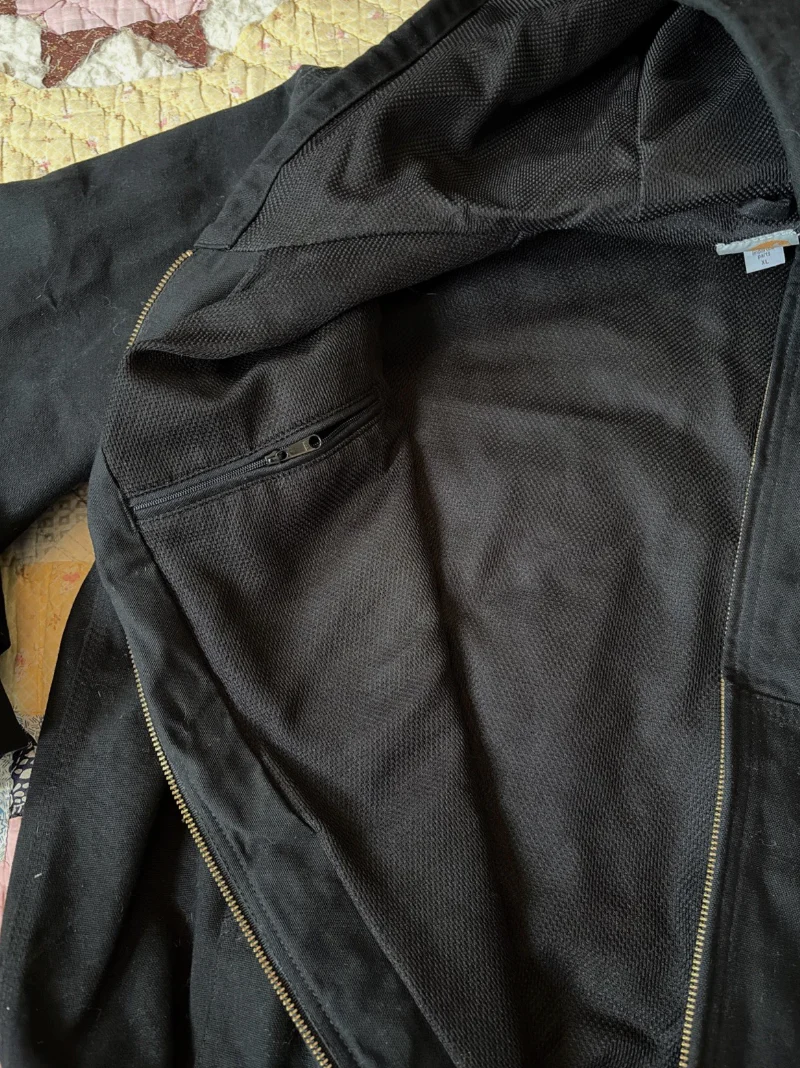 Carhartt Men's Black Hooded Thermal Lined Active Jacket J131, Size XL - Image 5