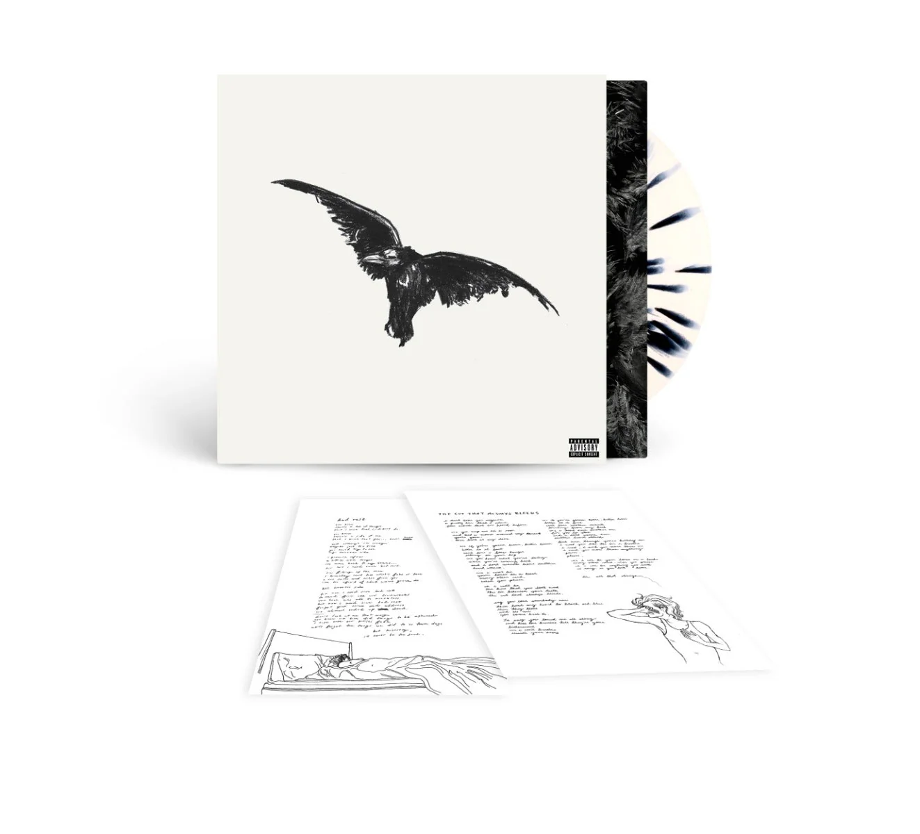 Conan Gray Kid Krow, Decomposed (5 Year Anniversary) [Black/White Splatter Lp] - Image 2