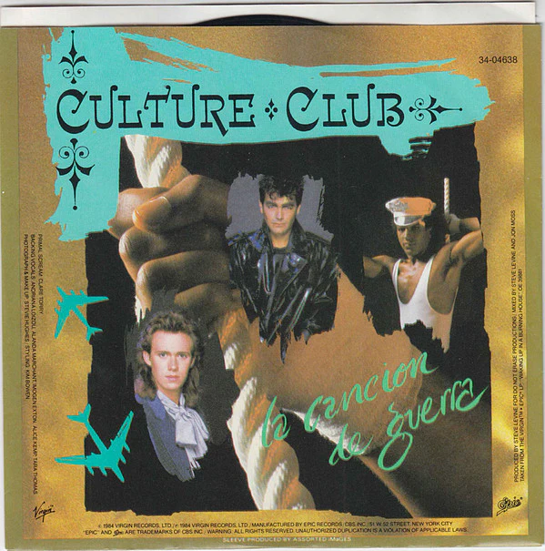 Culture Club - The War Song (7", Single, Styrene, Car) (VG+)3 - Image 2
