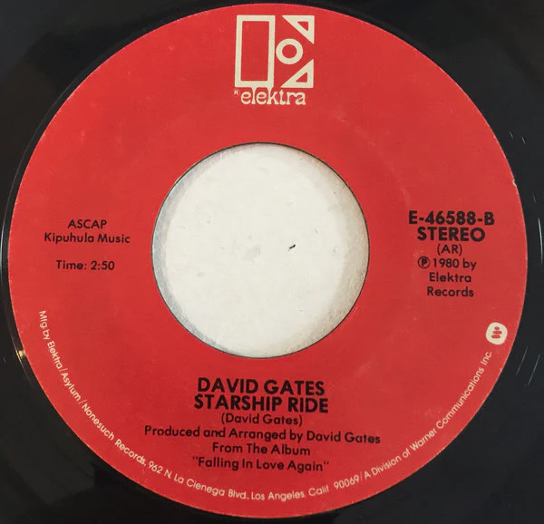 David Gates - Where Does The Lovin' Go (7", Single, Styrene, AR) (VG+)3 - Image 2