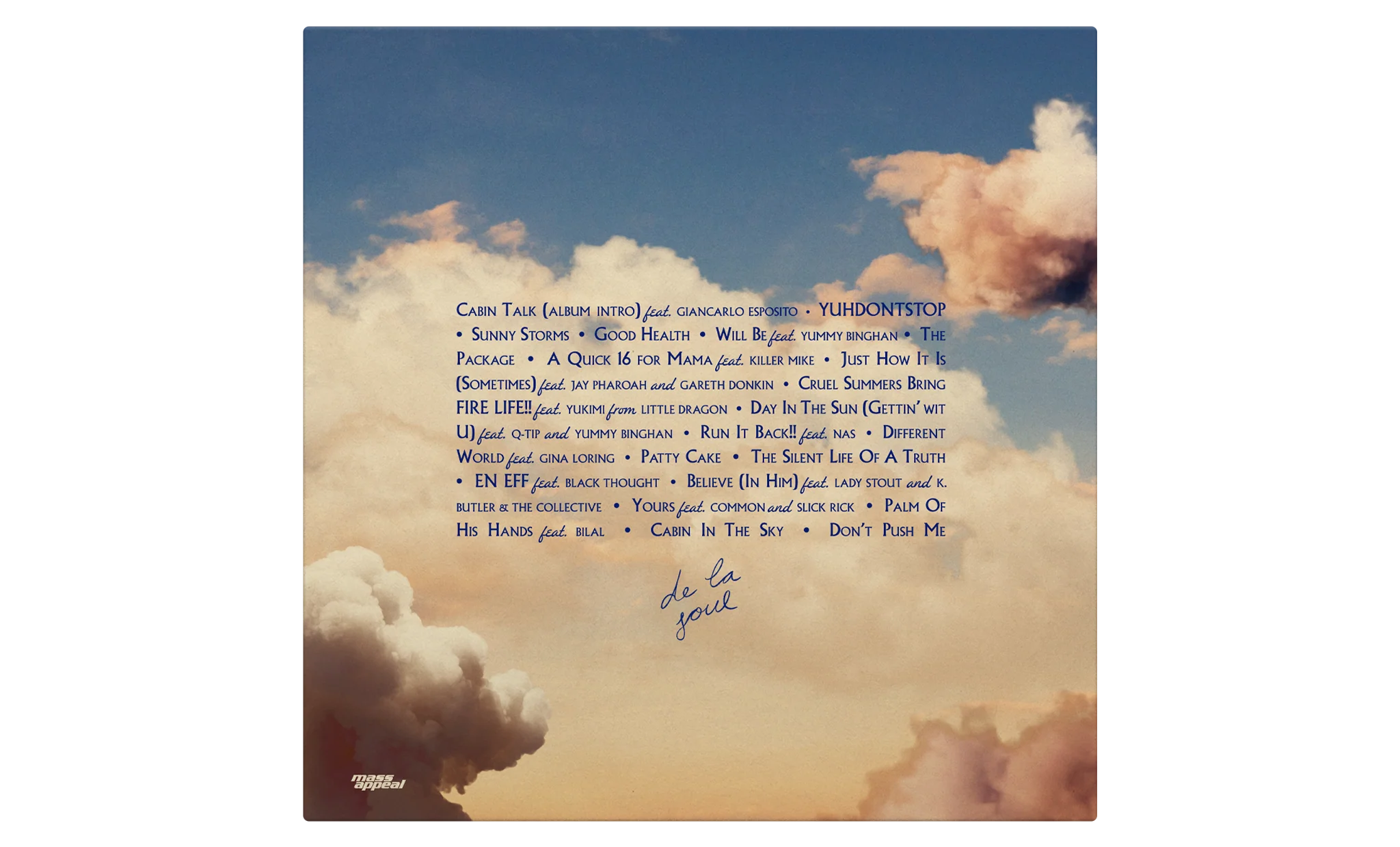 De La Soul Cabin In The Sky (Alternate Cover) [Opaque Sky Blue Vinyl] - Image 2