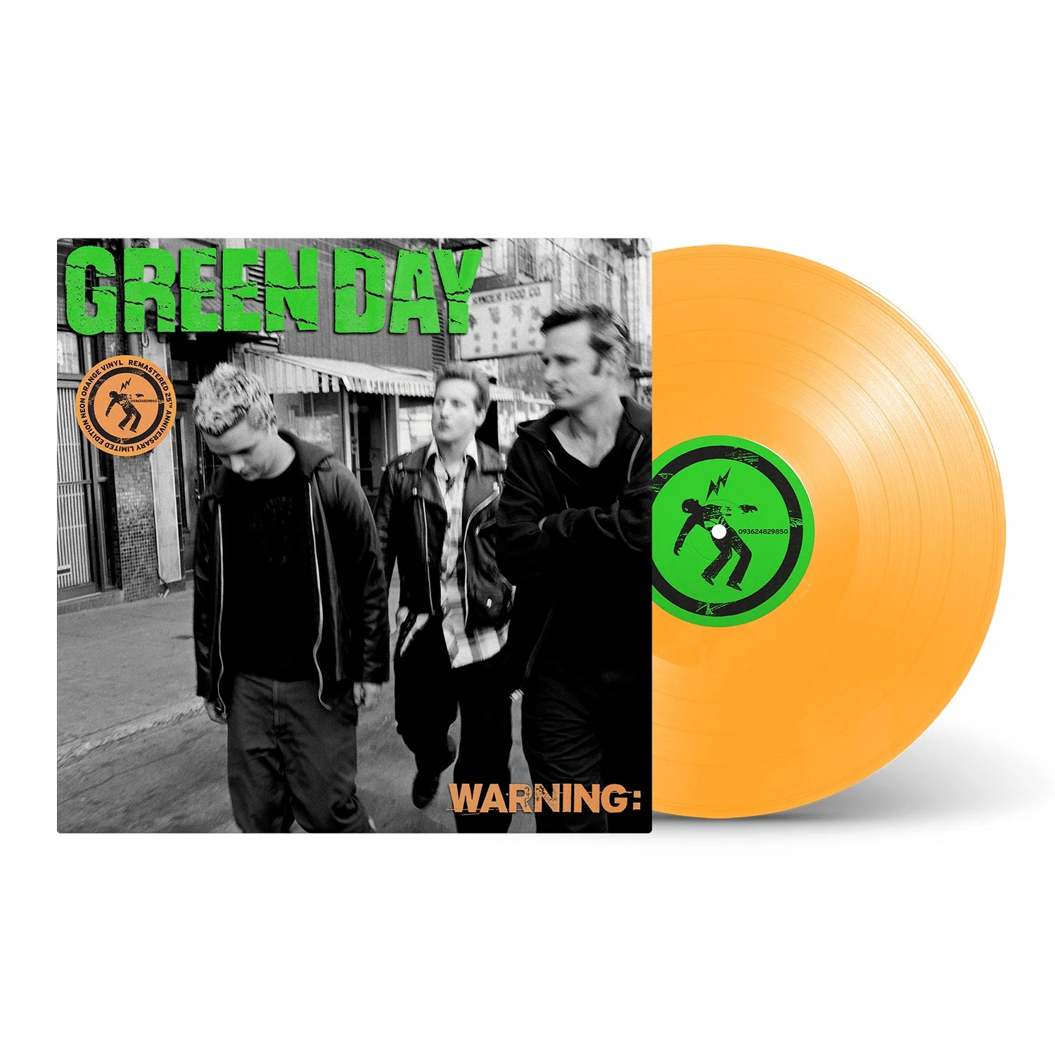 Green Day Warning (25Th Anniversary Deluxe Edition) (Neon Orange Vinyl) - Image 2