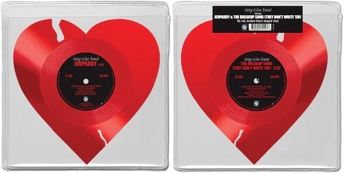 Greg Kihn Band Jeopardy/ The Breakup Song (They Don't Write 'Em) (Limited Edition, Heart Shaped Red Vinyl) - Image 2