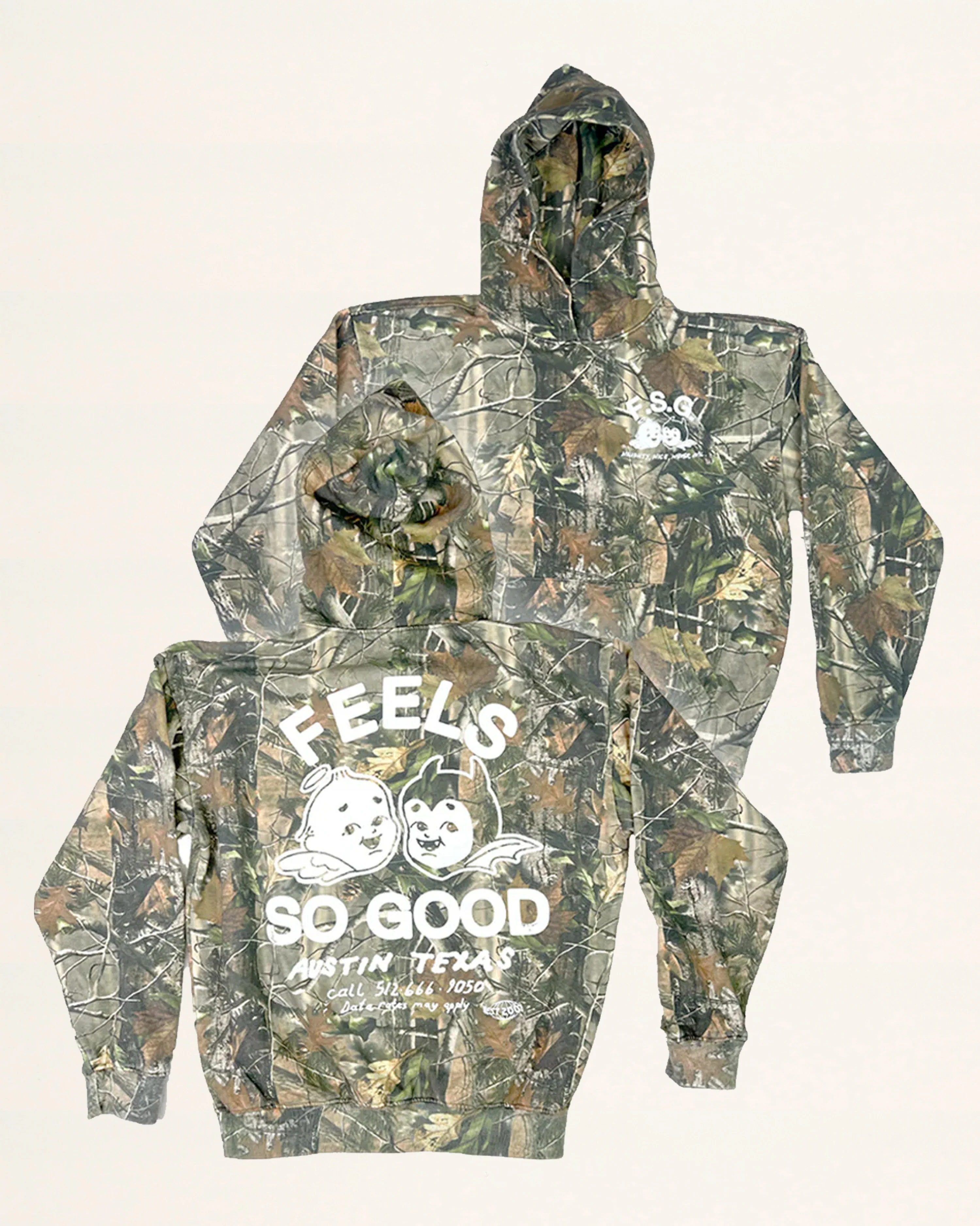 Never Evil Camo Hoodie - Image 3
