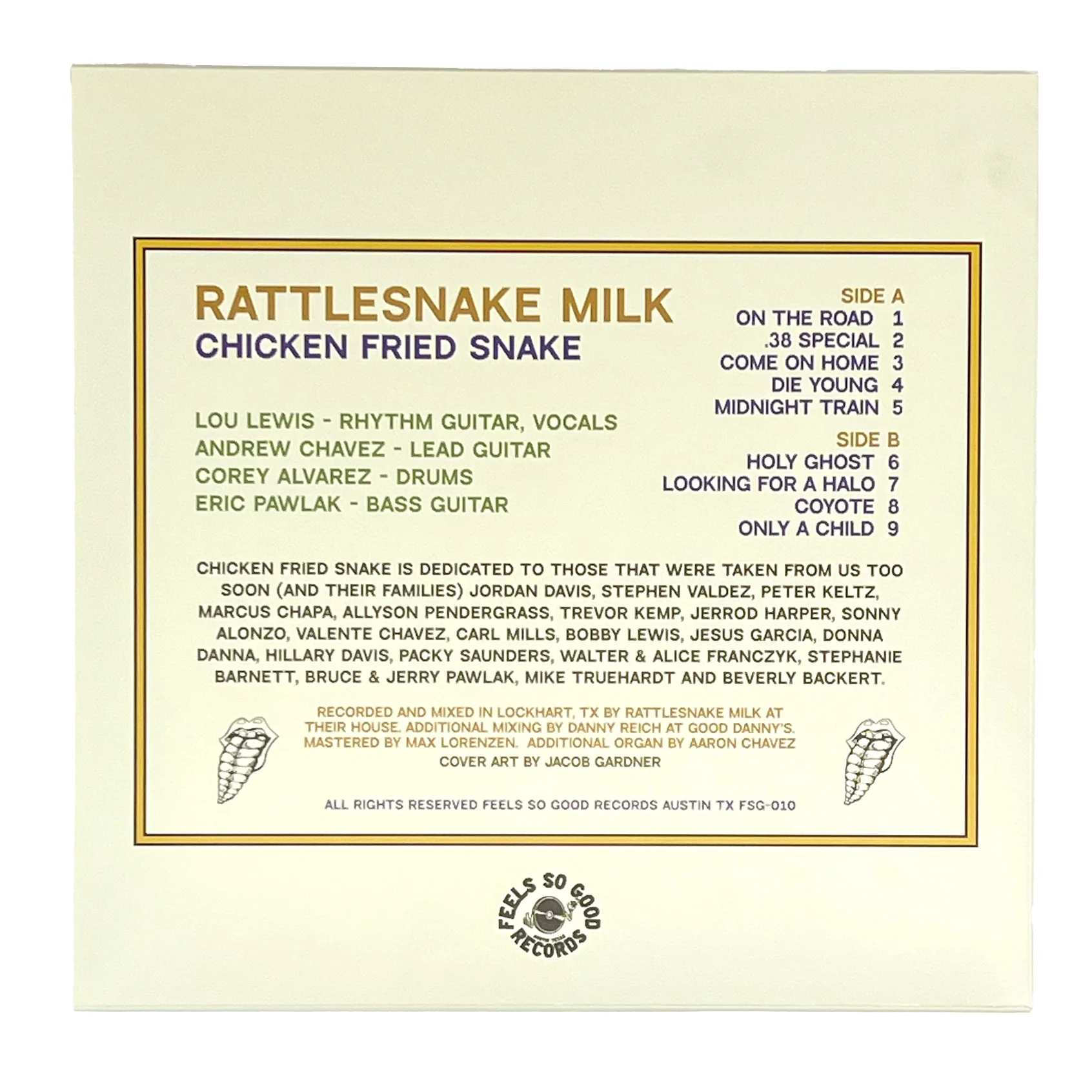 Rattlesnake Milk - Chicken Fried Snake - Green Vinyl - Image 3