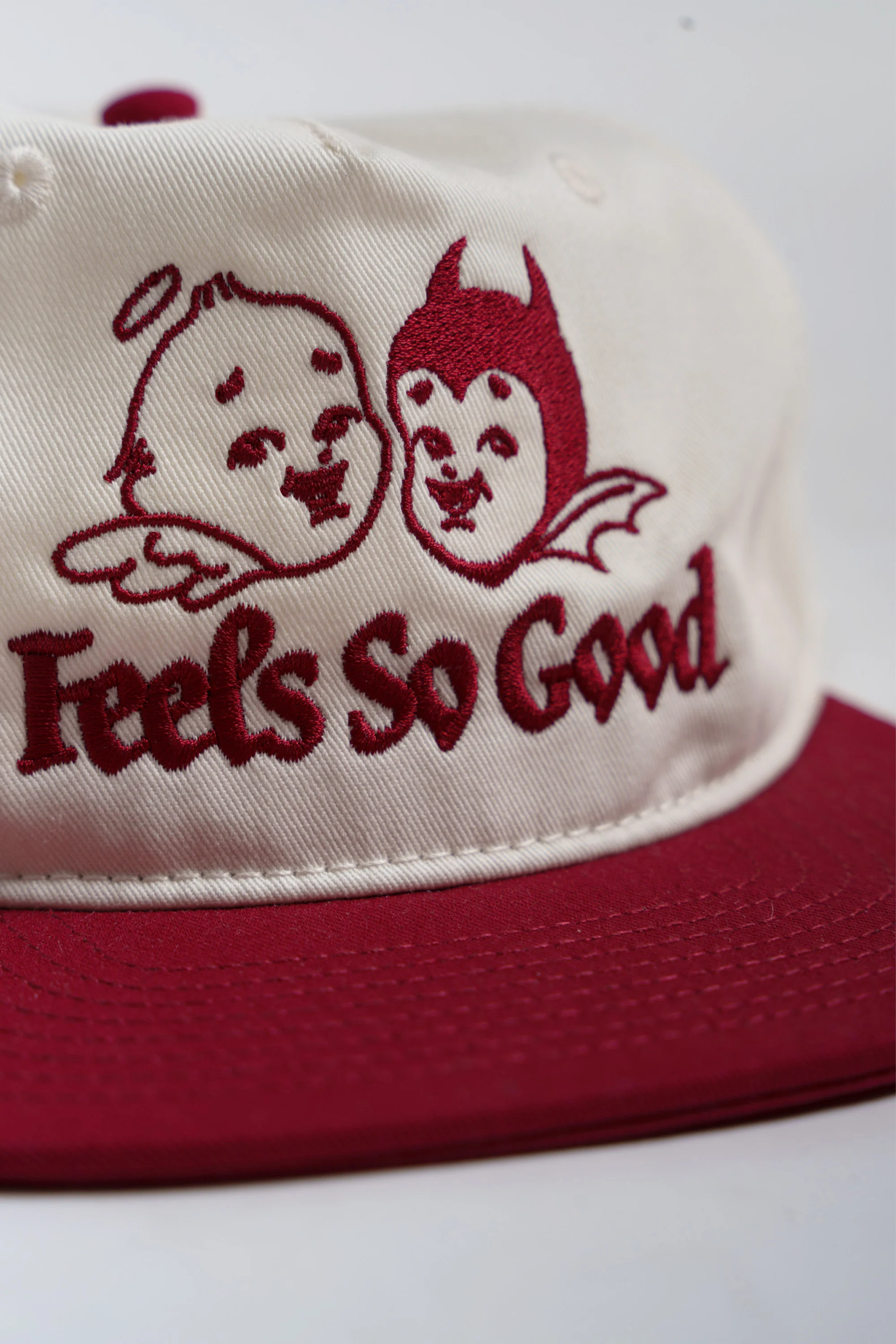 Standard Issue Two Tone Hat - Natural/Red - Image 5