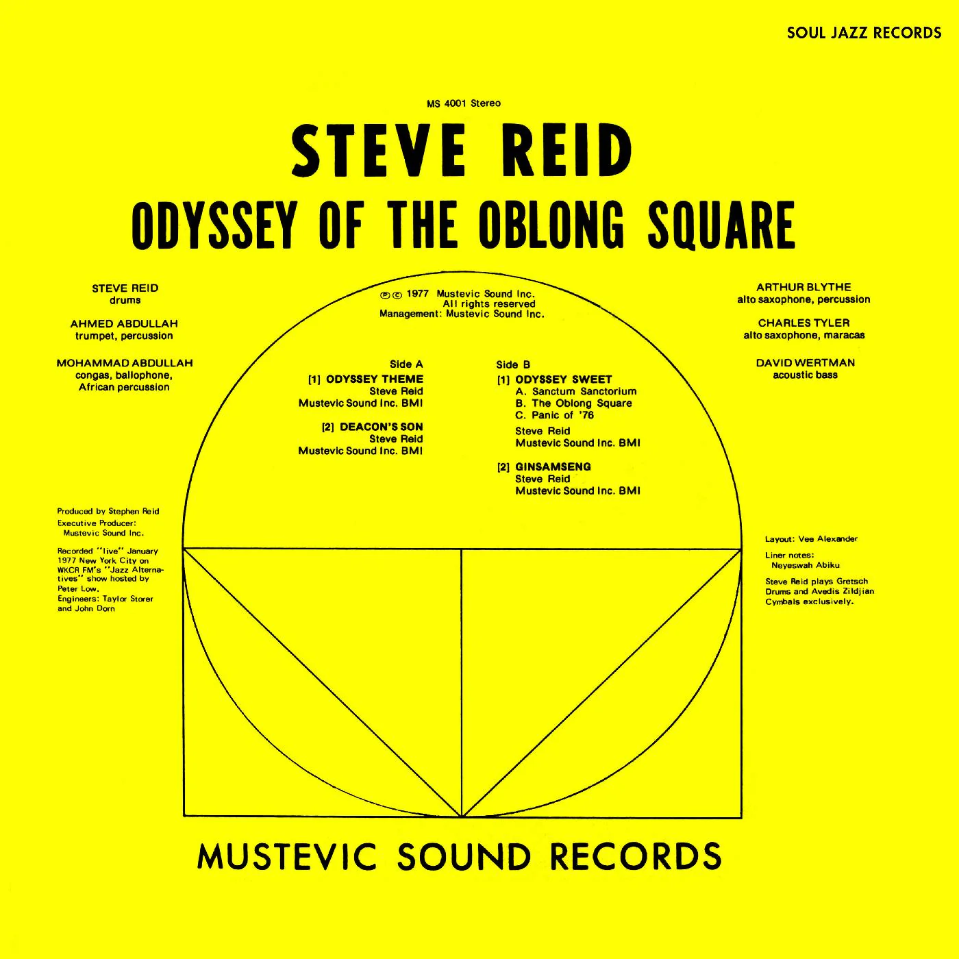 Steve Reid Odyssey of the Oblong Square (GOLD VINYL)