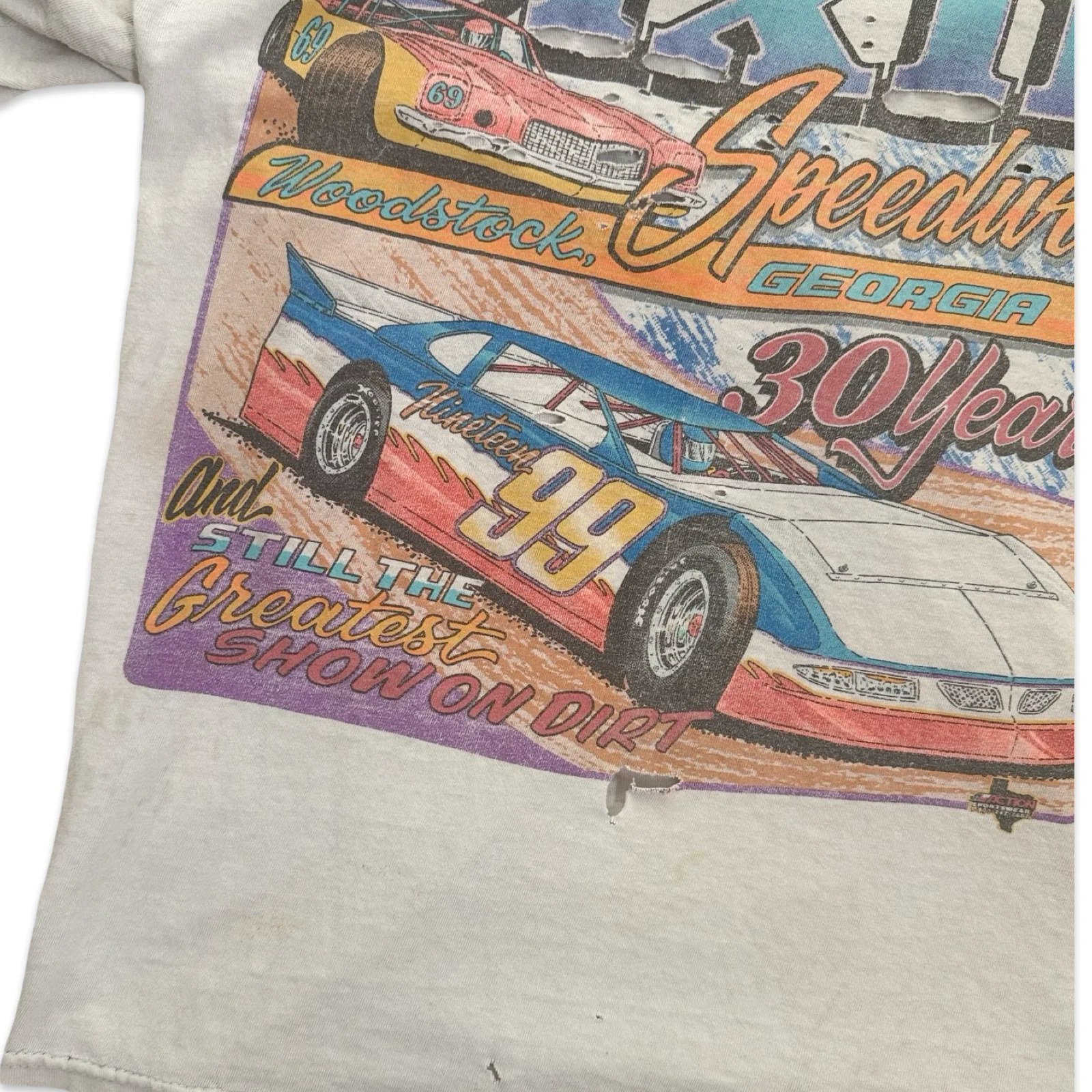 Vintage 1999 Trashed Dixie Speedway Tee - Image 4