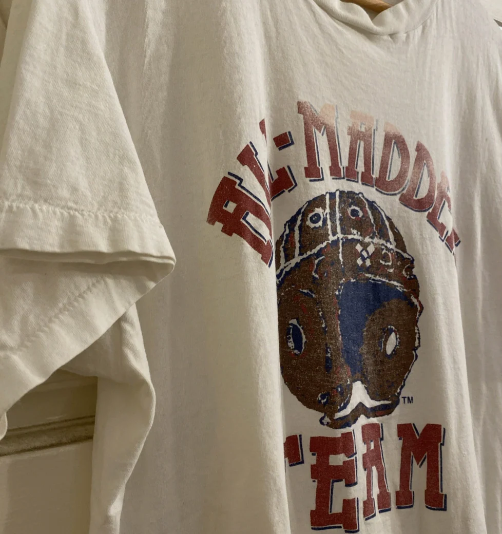 Vintage Large All Madden NFL Football Vintage Tee Single Stitch 1992 Sz XL - Image 2