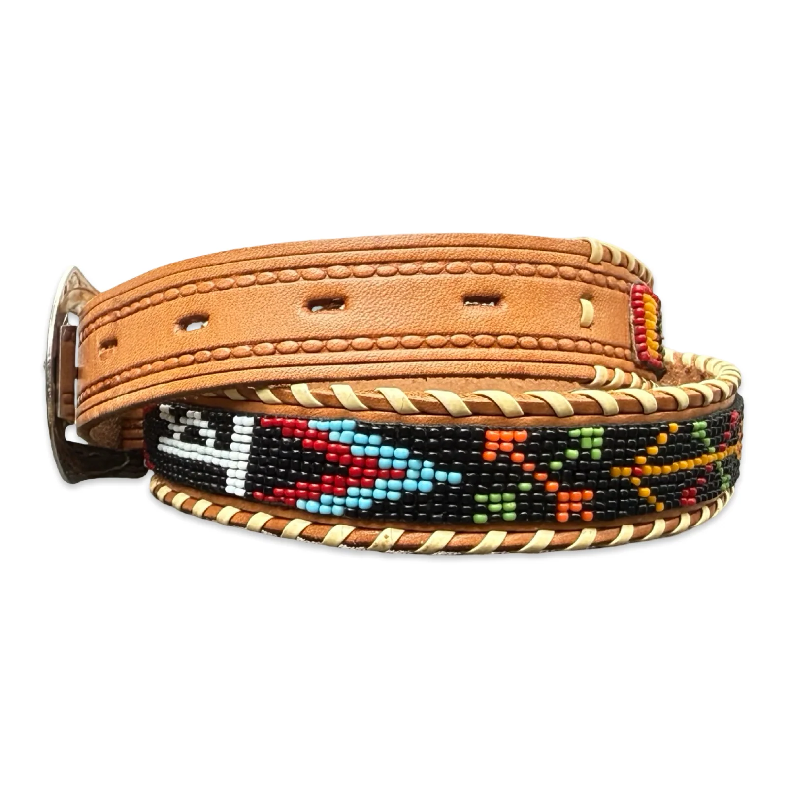 Vintage Southwestern Beaded Belt (26-30”) - Image 3
