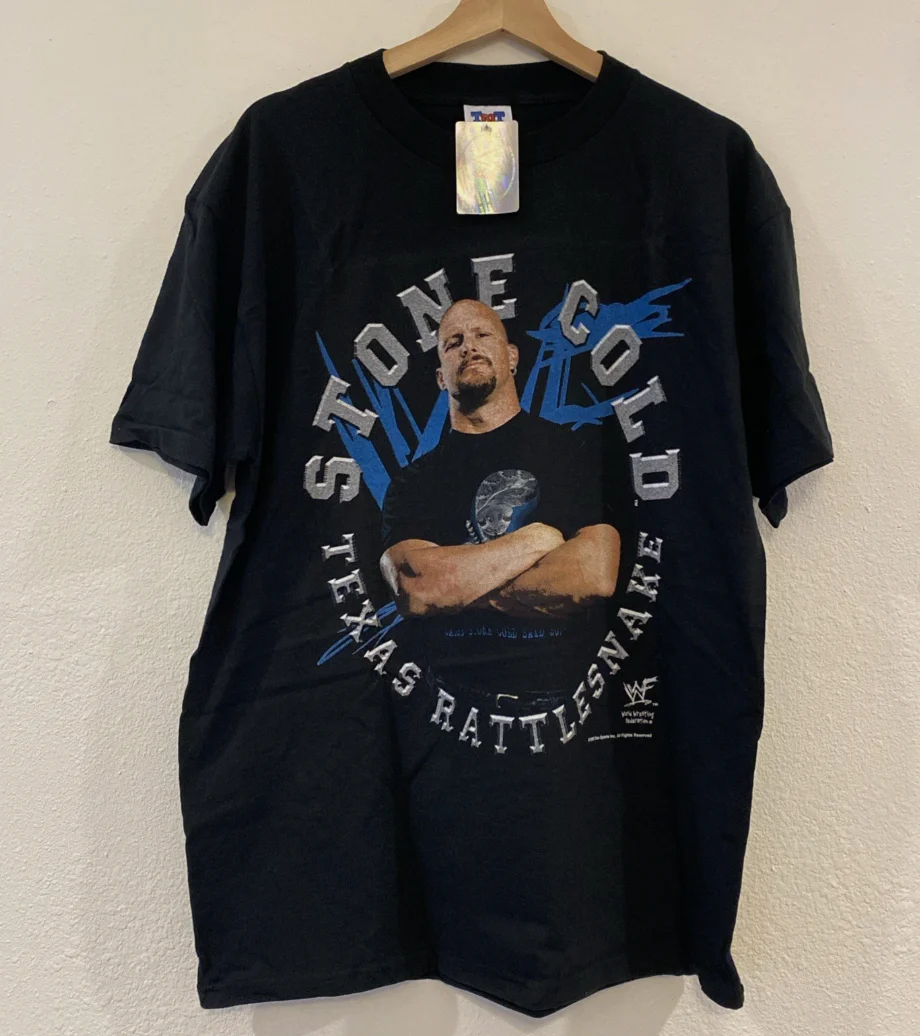 VTG 90s WWF Stone Cold Steve Austin 3:16 T-Shirt Black Large New With Tags