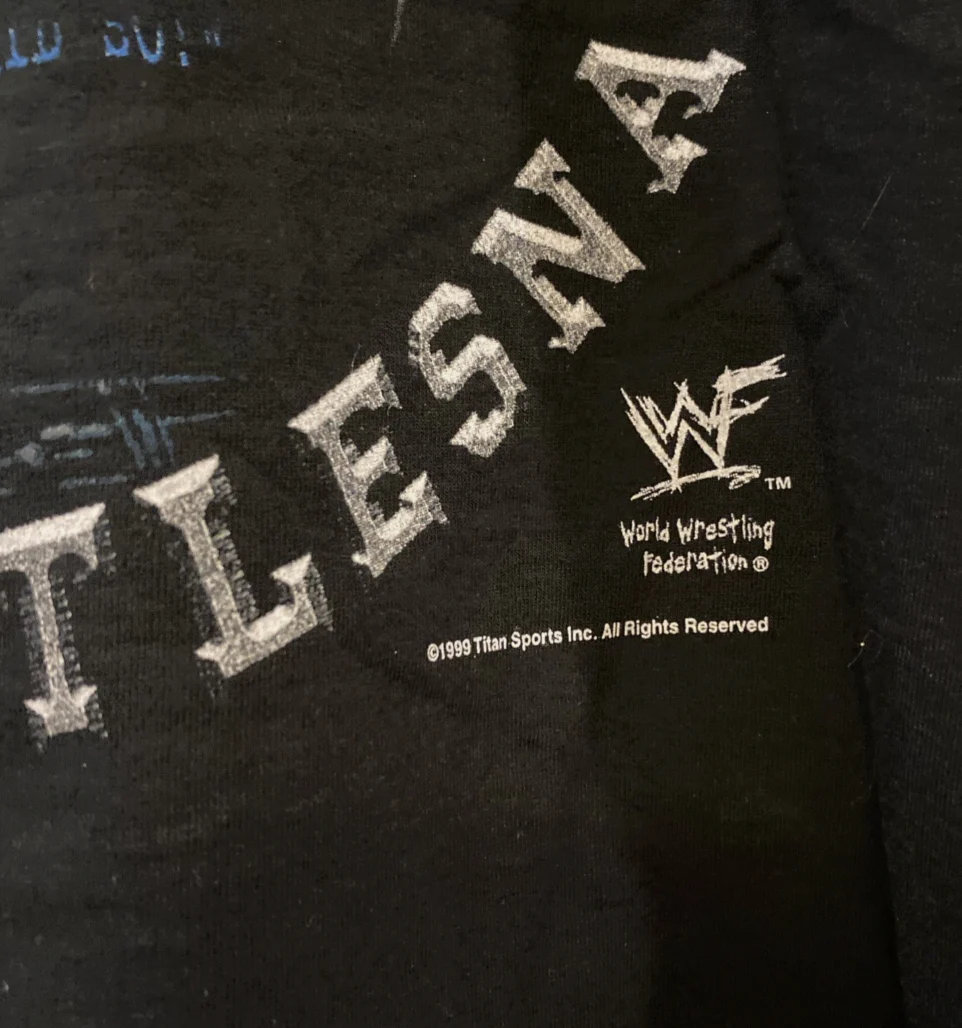 VTG 90s WWF Stone Cold Steve Austin 3:16 T-Shirt Black Large New With Tags - Image 3